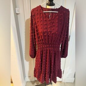 Women’s Swiss Dot Midi Dress Size Medium